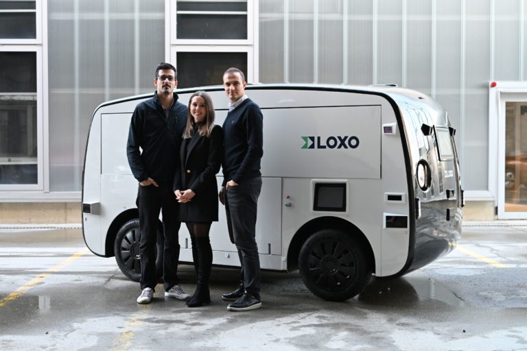 Europe's first driverless grocery delivery: LOXO is ready for the next steps 1 Co Founders light From left to right Claudio Panizza Lara Amini Amin Amini